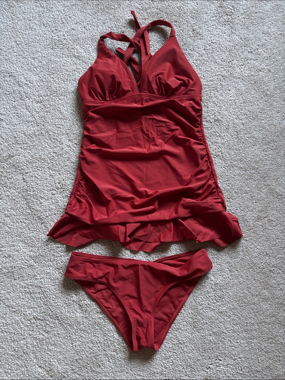 Cupshe Women’s Dress Tankini Set